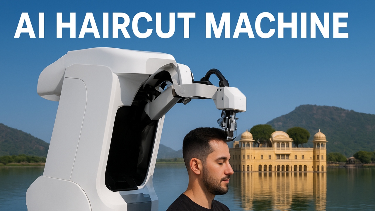AI Haircut Machine in Jaipur Goes Viral as Robo Barber Stuns Visitors