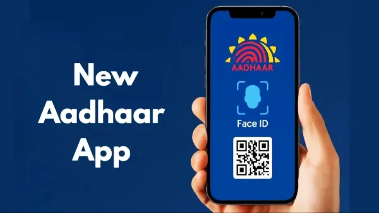 Aadhaar app user checking authentication history on smartphone
