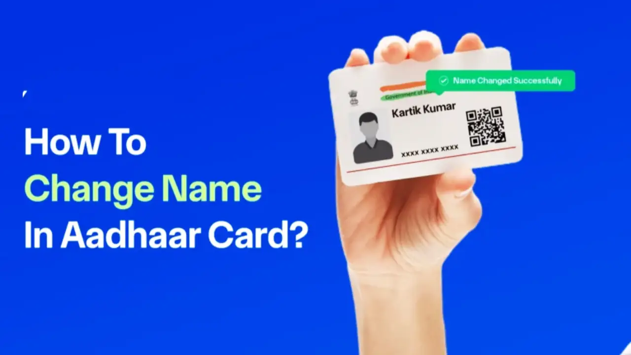Aadhaar card name change process 2025 online update UIDAI rules