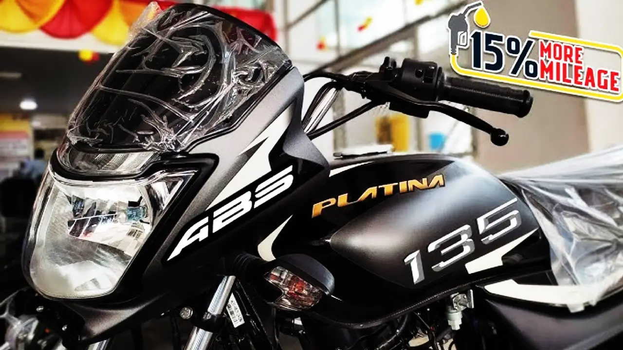 Bajaj Platina 135 new model with LED DRL and high-mileage engine