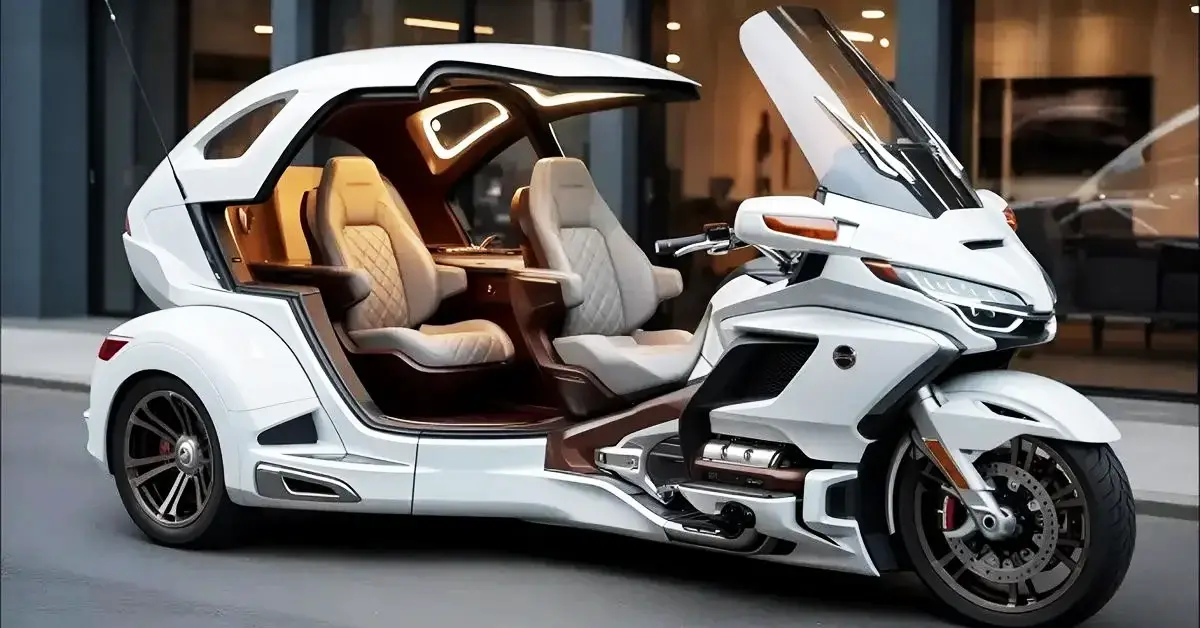 2025 Honda Gold Wing Touring Motorcycle Front View