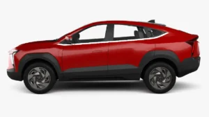 Mahindra XEV 9e electric SUV front view in blue color