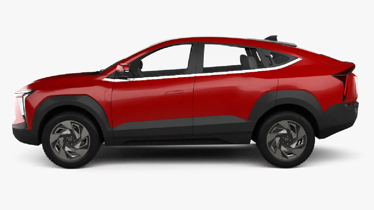 Mahindra XEV 9e electric SUV front view in blue color