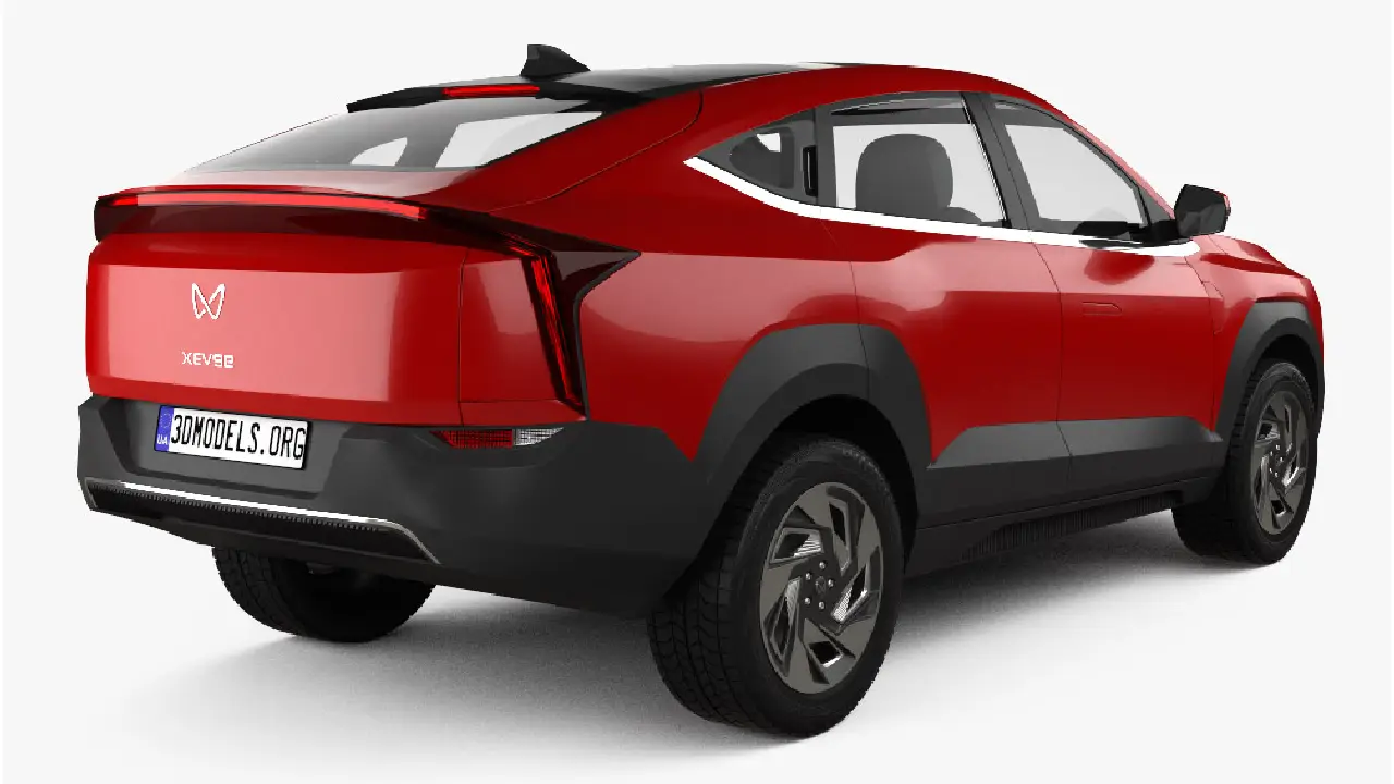 Mahindra XEV 9e electric SUV front view in blue color