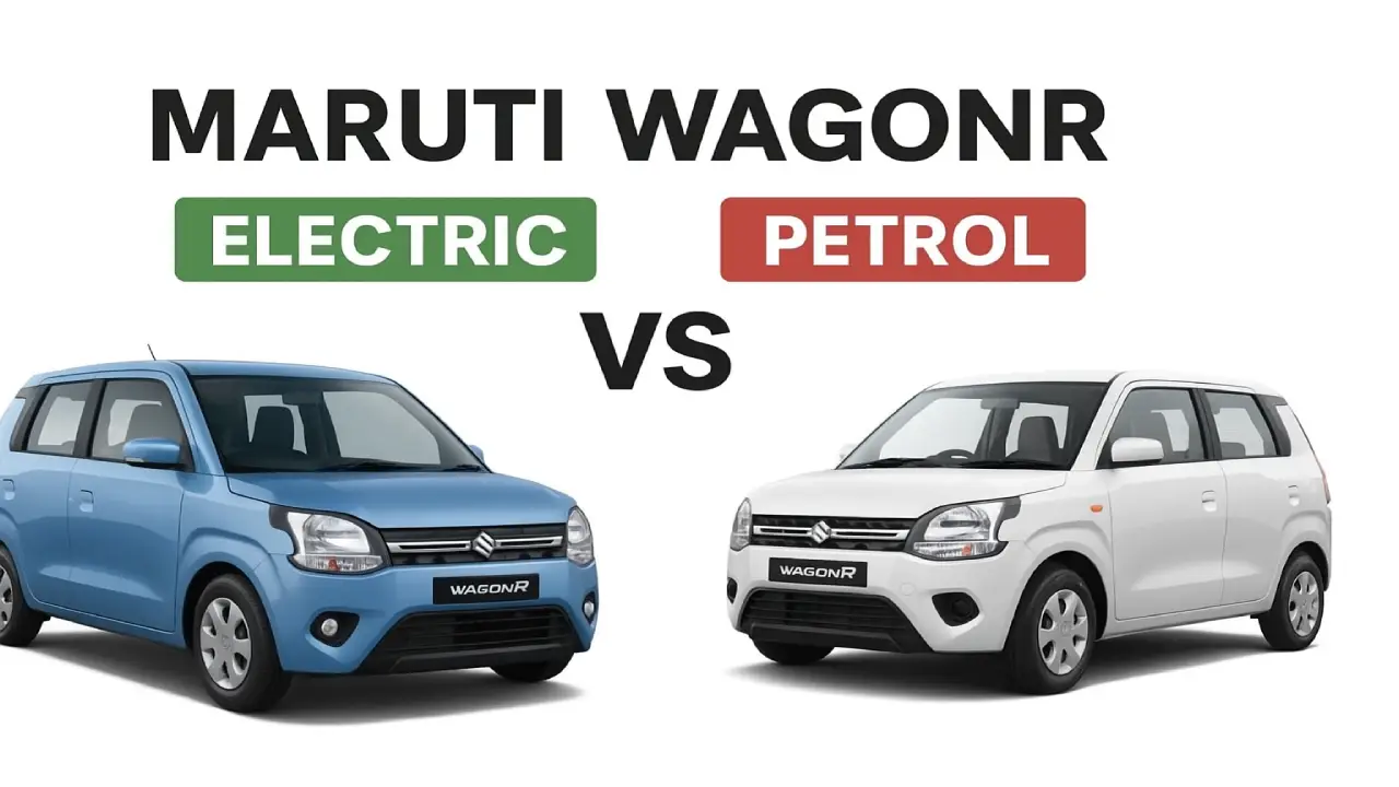 Maruti WagonR Electric 2025 model compared with WagonR Petrol – 700 km range EV