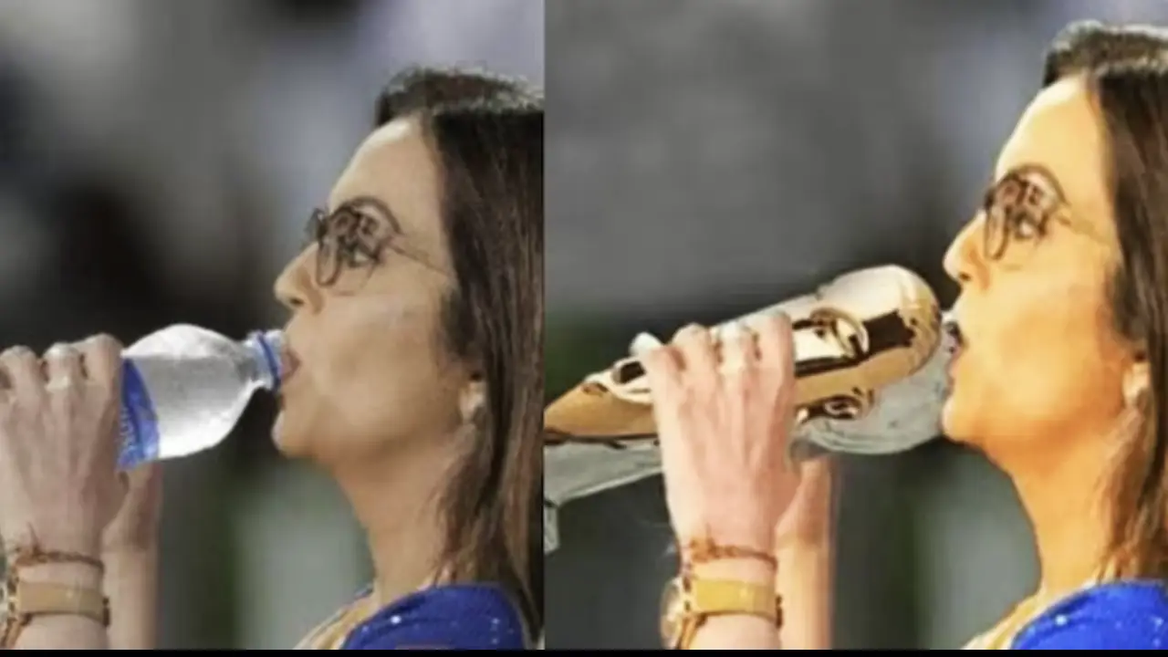 Nita Ambani’s Gold Water Bottle