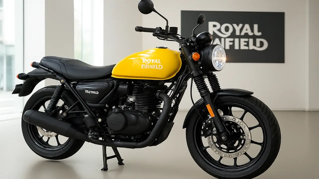 Royal Enfield Hunter 350 2025 Model Premium Classic Design Side View
