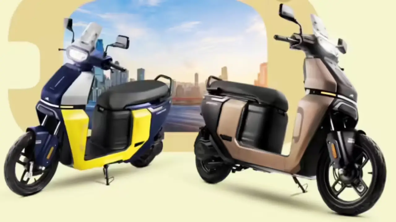 TVS Orbiter electric scooter with futuristic design and large boot