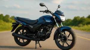 Tata 100cc Budget Bike 2025 dual-tone design
