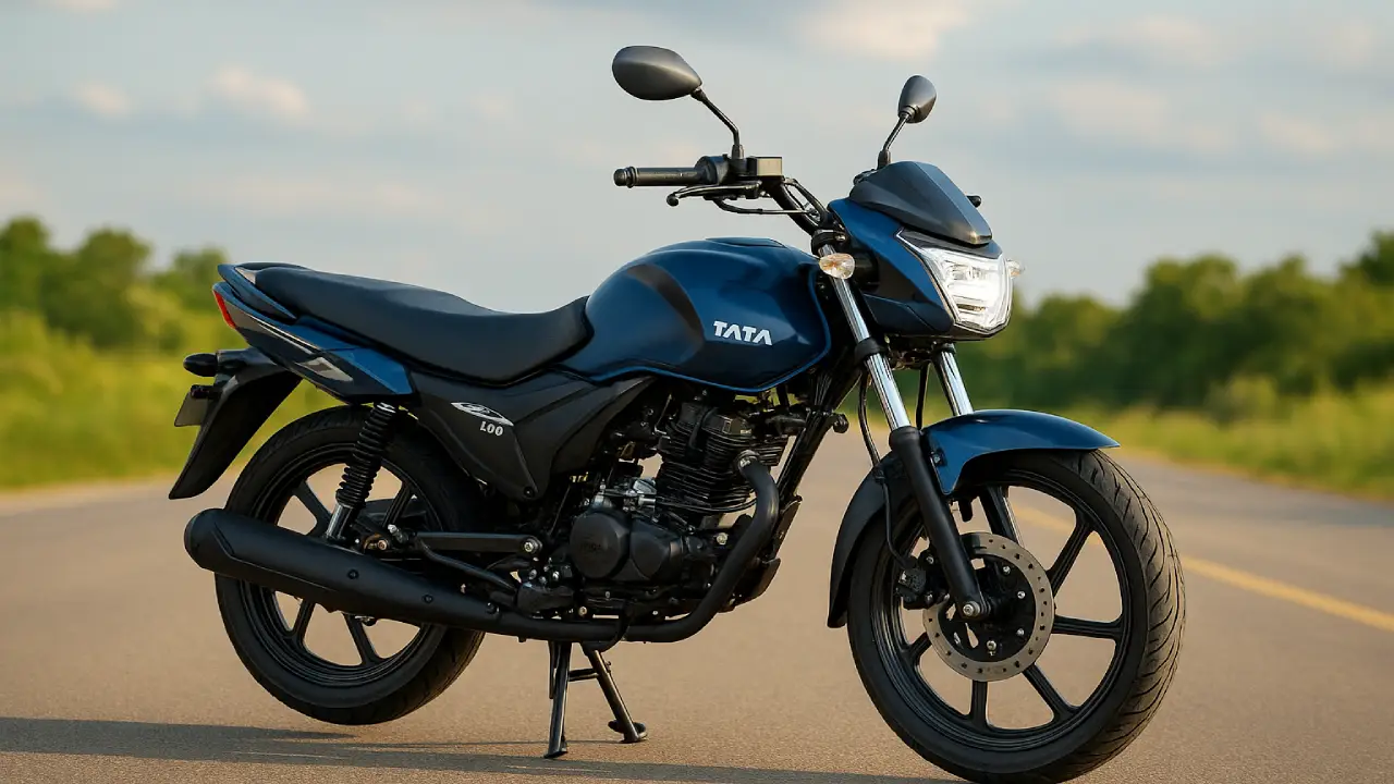 Tata 100cc Budget Bike 2025 dual-tone design