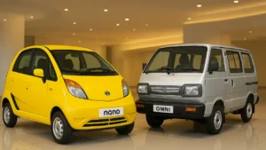 Tata Nano vs Maruti Suzuki Omni side-by-side comparison