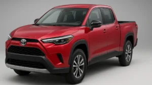 2025 Toyota Corolla Pickup Truck concept hybrid design front and side view