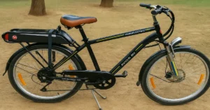 Tata Electric Cycle 2025 showroom launch featuring sleek ultra-light alloy frame and smart display.