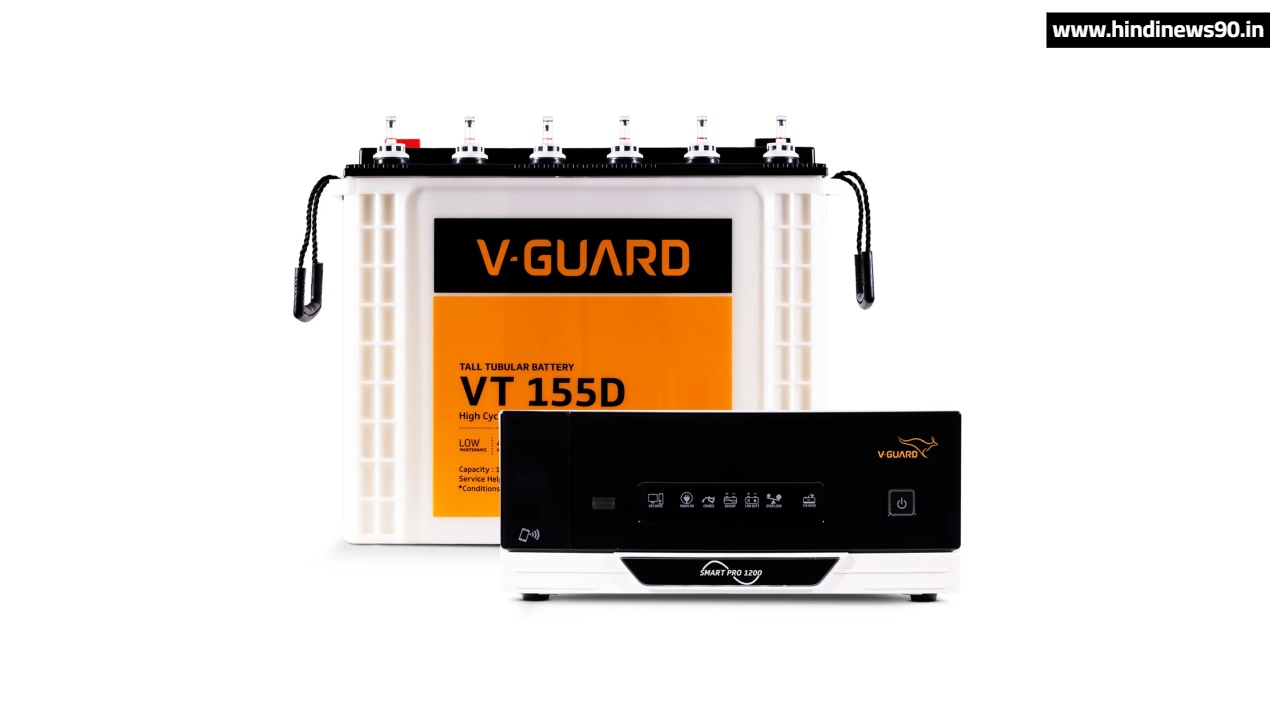 V-Guard Inverter Battery Combo Launch: Get 4–6 Hours Backup at Just ₹16,150 – Perfect Solution for Power Cuts!