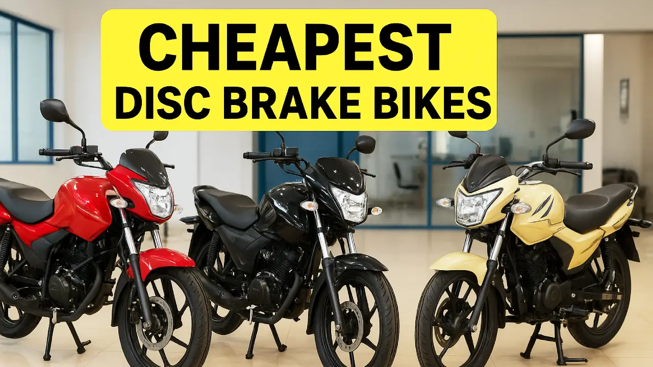 Cheapest Disc Brake Bikes India 2025 TVS Star City Plus Radeon Bajaj Pulsar 125 Price Mileage