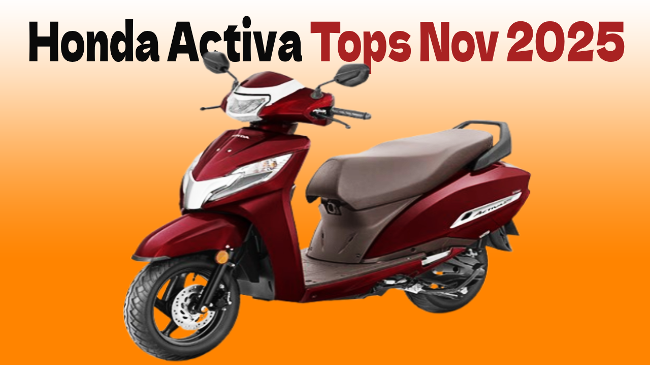 Top 5 scooters sales November 2025 Honda Activa TVS Jupiter Suzuki Access