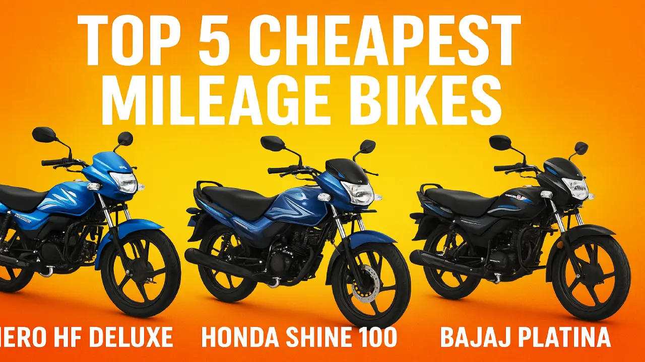 Top 5 Cheapest Bikes