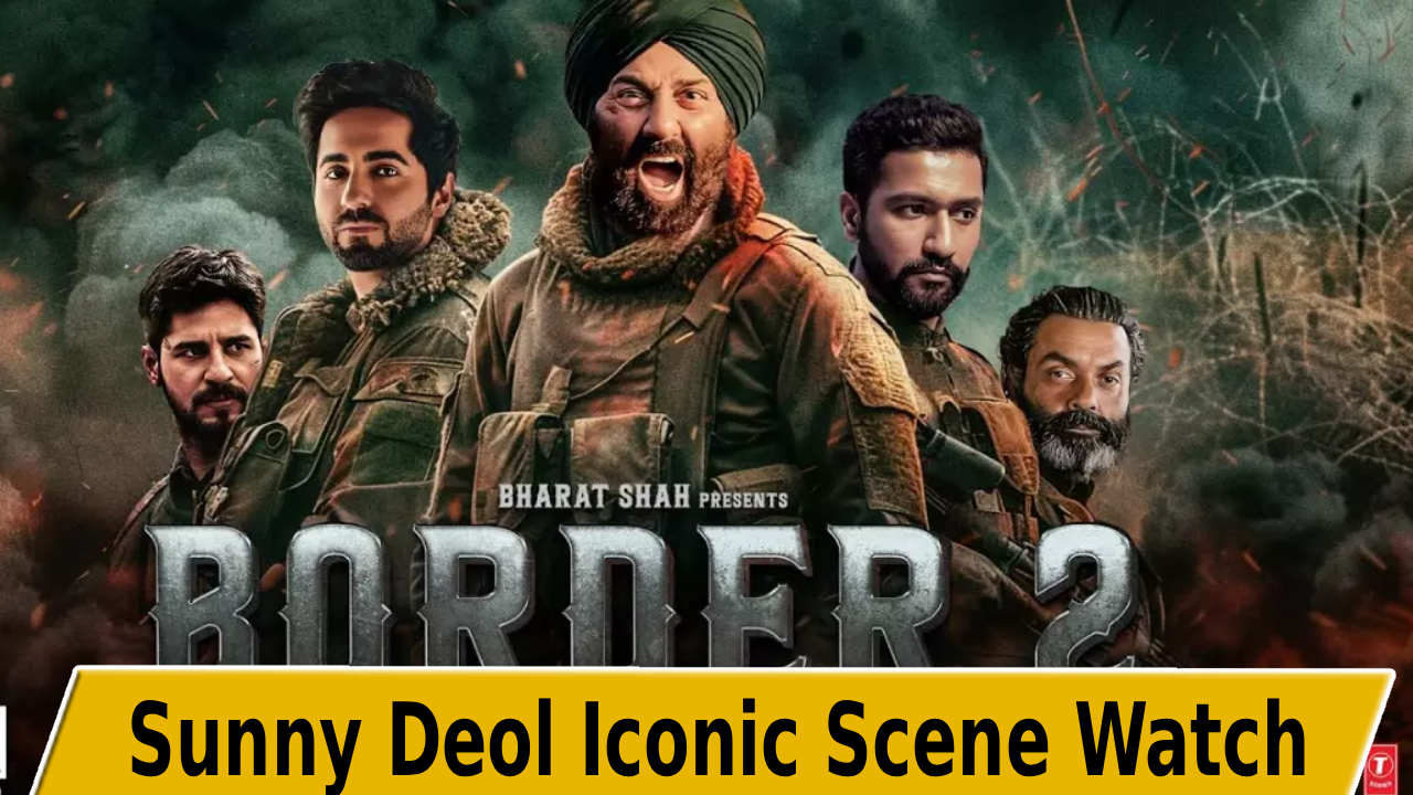 Border 2 promotions Sunny Deol iconic war scene recreation